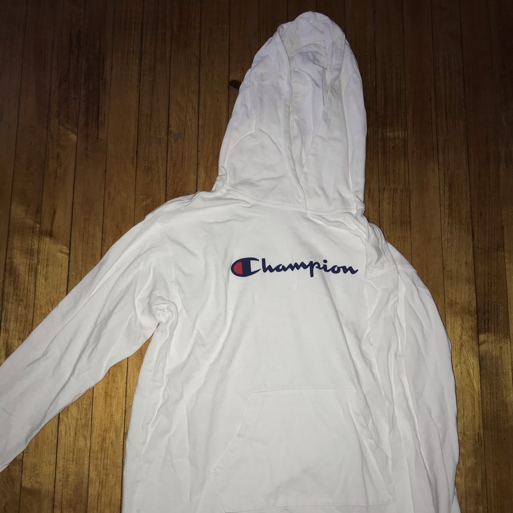 White Champion Hoodie